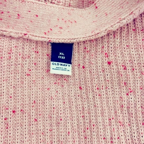 OLD NAVY Shaker-Stitch Cardigan Rose Speckled Size XL(12) Fits Women Small - Picture 4 of 8